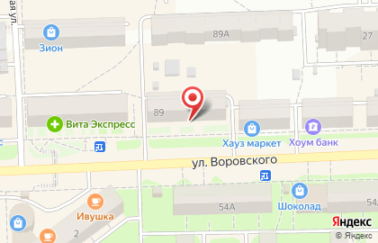 Магазин Textura на улице Воровского на карте