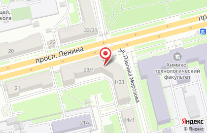 Классик на проспекте Ленина на карте
