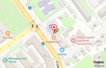 Строящиеся объекты, ОАО Тамбовхимпромстрой на Советской улице на карте