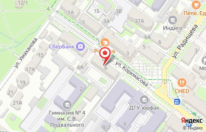 Кофейня v60bar на улице Коркмасова на карте