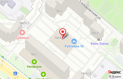 Московская служба видеонаблюдения Мос-монтаж на Рублёвском шоссе на карте