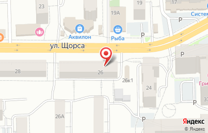 Уютный уголок на улице Щорса на карте