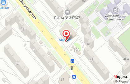 Торгово-сервисная фирма Фарватер на улице Энтузиастов на карте