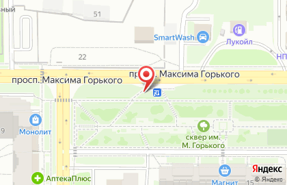 Ирис на проспекте Максима Горького на карте