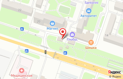 Продуктовый магазин в Брянске на карте