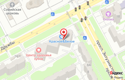 Магазин разливного пива Пиволюб в Центральном районе на карте