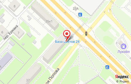 Строительная компания СаунСтрой на улице Героя Попова на карте