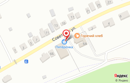 Универсам Пятёрочка на Советской улице на карте