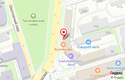 Столовая Еда как дома на улице Маршала Говорова на карте