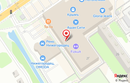 Мебельный салон Ева в Автозаводском районе на карте
