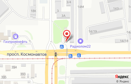 Фирменная сеть Заправка на проспекте Космонавтов на карте
