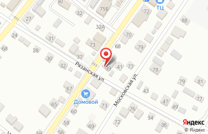 Офис продаж Билайн на Рязанской улице на карте