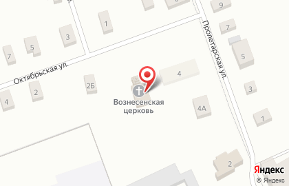 Церковь Вознесения Господня на Пролетарской улице на карте
