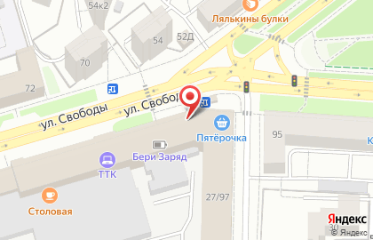 Супермаркет Пятёрочка в Кировском районе на карте