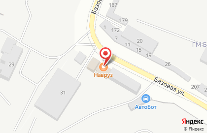 Кафе Навруз на Базовой улице на карте