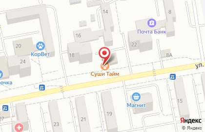 Суши-бар Суши Тайм на улице Железнякова на карте