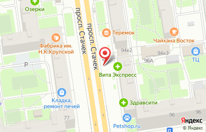 Магазин и киоск хлебобулочных изделий Бабушкины пироги на метро Автово на карте
