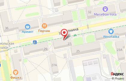 Магазин Малышок на улице Ленина на карте