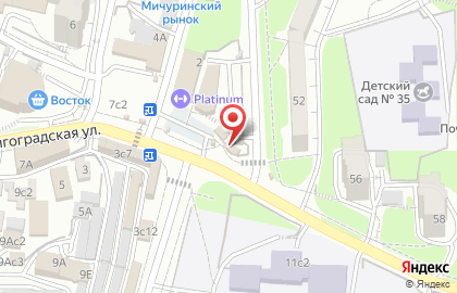 Киоск фастфудной продукции в Первореченском районе на карте