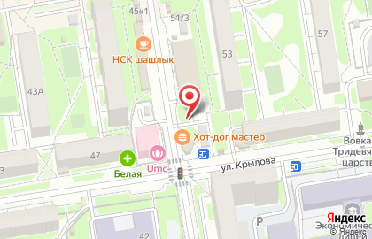 Киоск по продаже фруктов и овощей в Новосибирске на карте