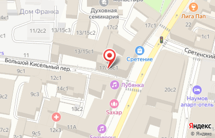 Магазин сувениров Честные цвета на карте