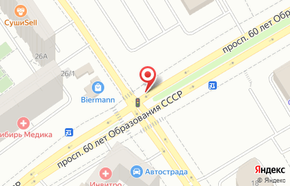 Романтик в Советском районе на карте