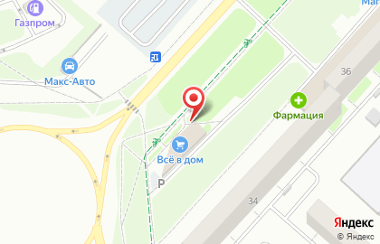 Магазин стройматериалов Все в дом на карте