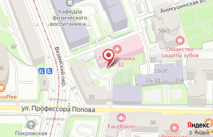 Киоск по ремонту обуви, Петроградский район в Петроградском районе на карте