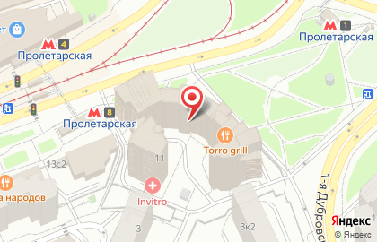 Салон красоты City Nails на метро Пролетарская на карте