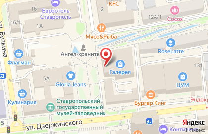 Торгово-развлекательный центр Галерея на улице Маршала Жукова на карте