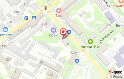 Научно-исследовательский институт экспертиз на улице Пушкина, 31 на карте