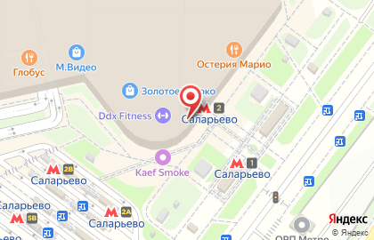 Сервисный центр Antares на метро Саларьево на карте