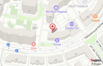 Спортивная школа Равига Скул Красногорск, Павшинский бульвар на карте
