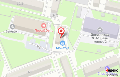 Магазин Монетка в Сургуте на карте