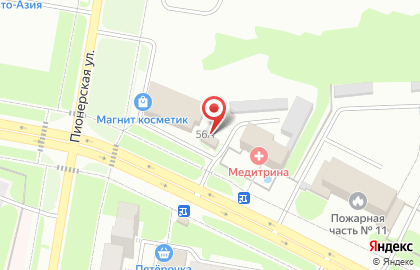 Магазин автозапчастей Навигатор на улице Винокурова на карте