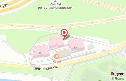 Банкомат Газпромбанк, филиал в г. Красноярске на Качинской улице на карте