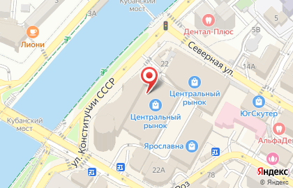 Пекарня Осетинские пироги в Центральном районе на карте