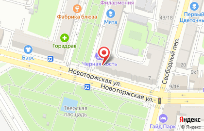 Юридическая компания Аргумент на Новоторжской улице на карте