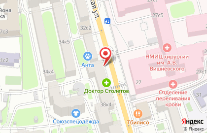 Магазин овощей и фруктов Овощной №1 на Серпуховской на карте