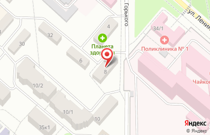 Аптека Фармаимпекс на улице Горького на карте
