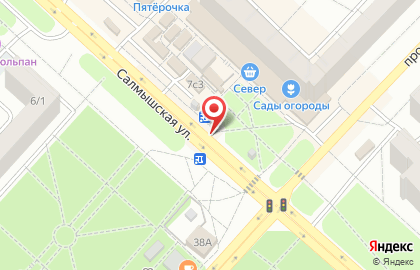 Аудиореклама от РА Медиа-тайм на Салмышской улице на карте