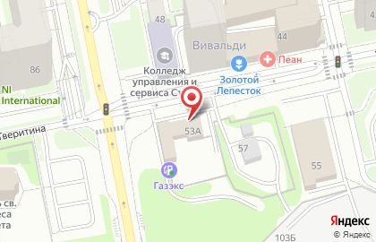 Киоск по продаже фастфудной продукции на улице Тверитина на карте
