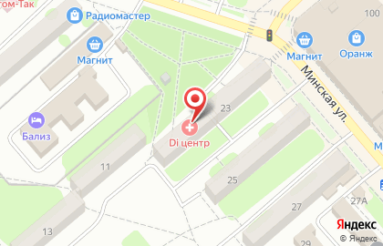 Медицинский центр Ди центр на Минской улице на карте