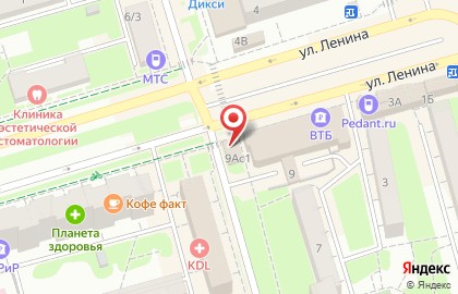Магазин фастфудной продукции Шаурмания на улице Ленина на карте