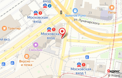 Киоск по продаже фастфудной продукции на площади Революции на карте
