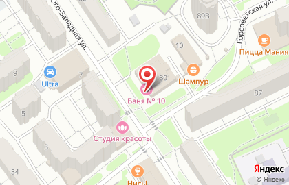Общественная баня №10 на карте