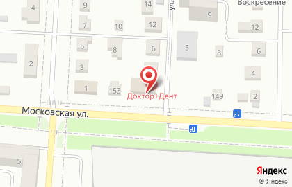 Клиника Доктор+Дент на Московской улице на карте
