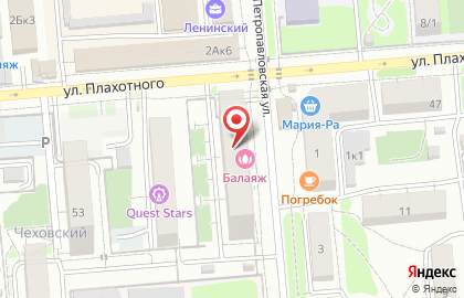 Магазин автотоваров АвтоЛюкс на Петропавловской улице на карте