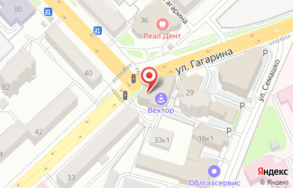 Салон дверей Дверной вопрос на улице Гагарина на карте
