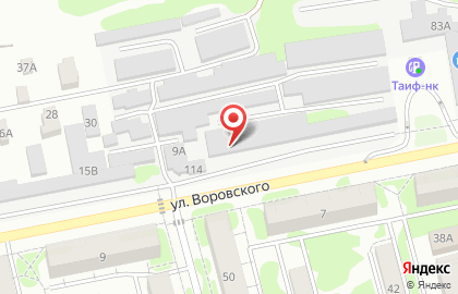 Шиномонтажная мастерская Protector в Ново-Савиновском районе на карте